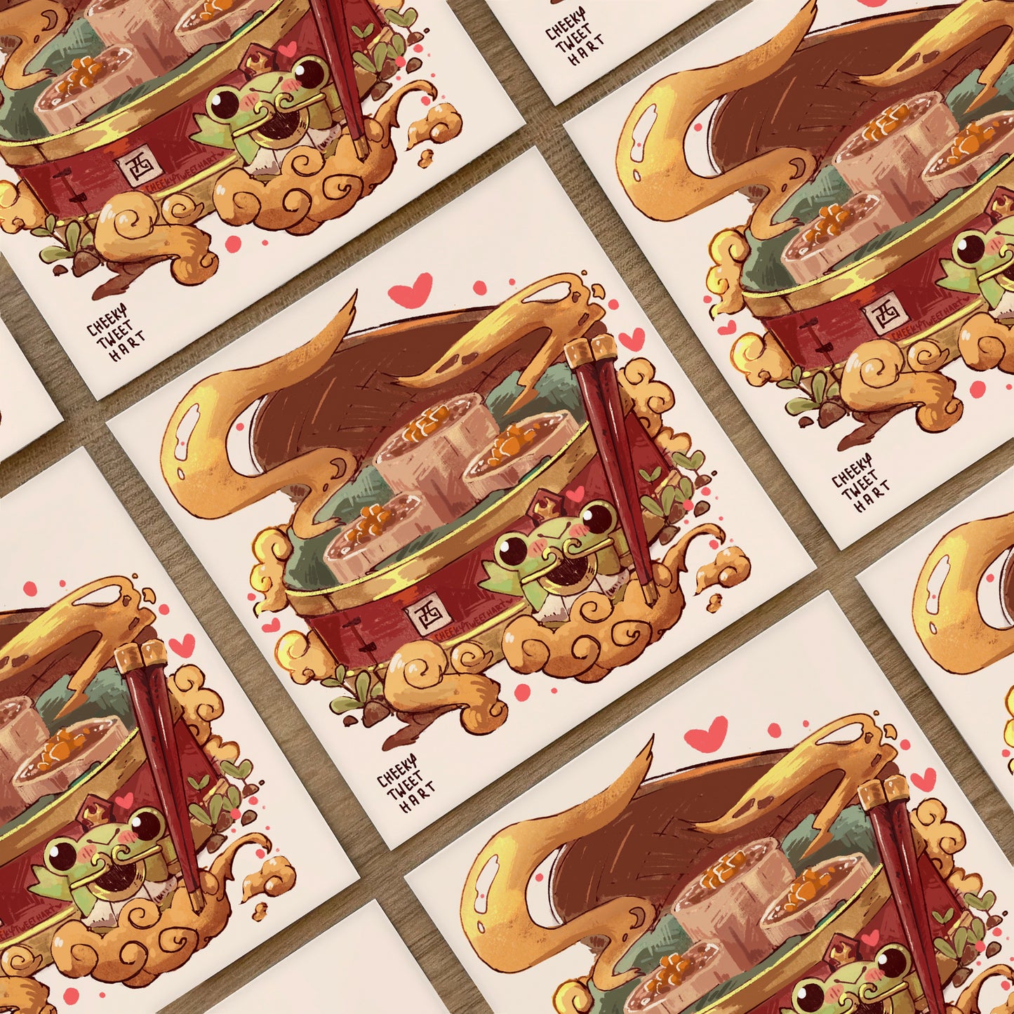 Monkey King Dim Sum Ribbert Frog Art Prints - Patreon Limited Edition 22 Jun #AP1013