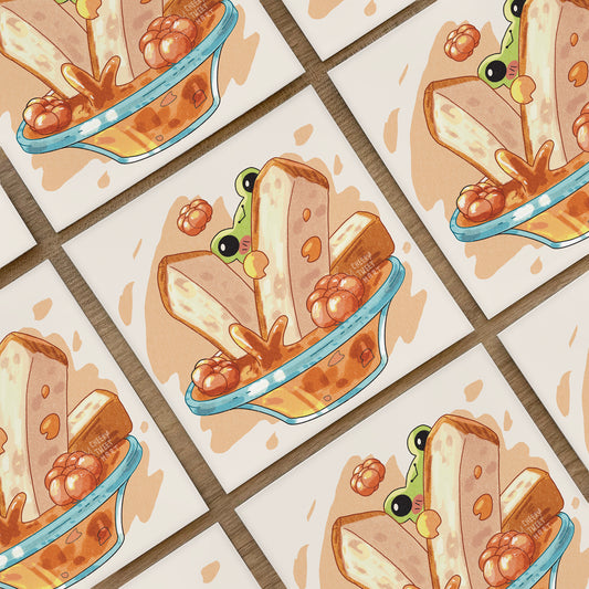 Cloudberry French Toast Ribbert Frog Art Prints #AP159