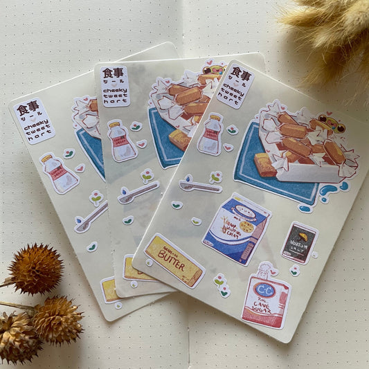 Caramel Ribbert Frog Hamry Hamster Sticker Sheets - Kiss Cut