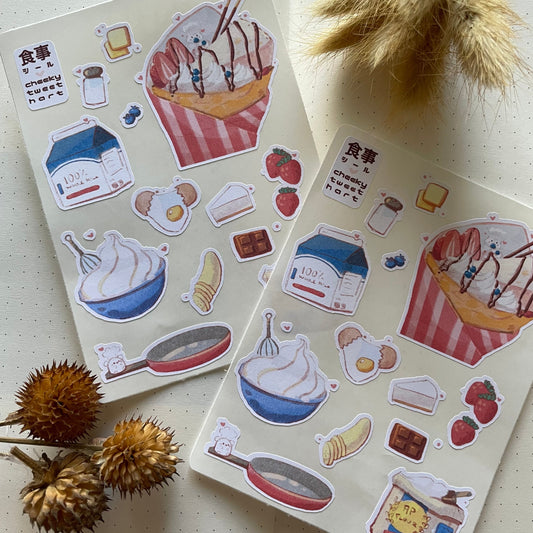 Crepe Hamry Hamster Sticker Sheets - Kiss Cut