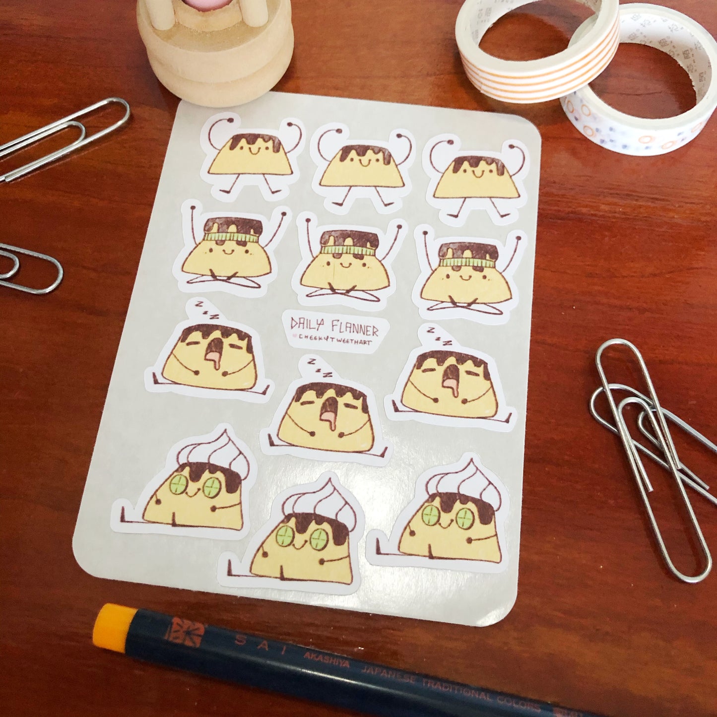 Flanner Self-Care Sticker Sheets - Kiss Cut