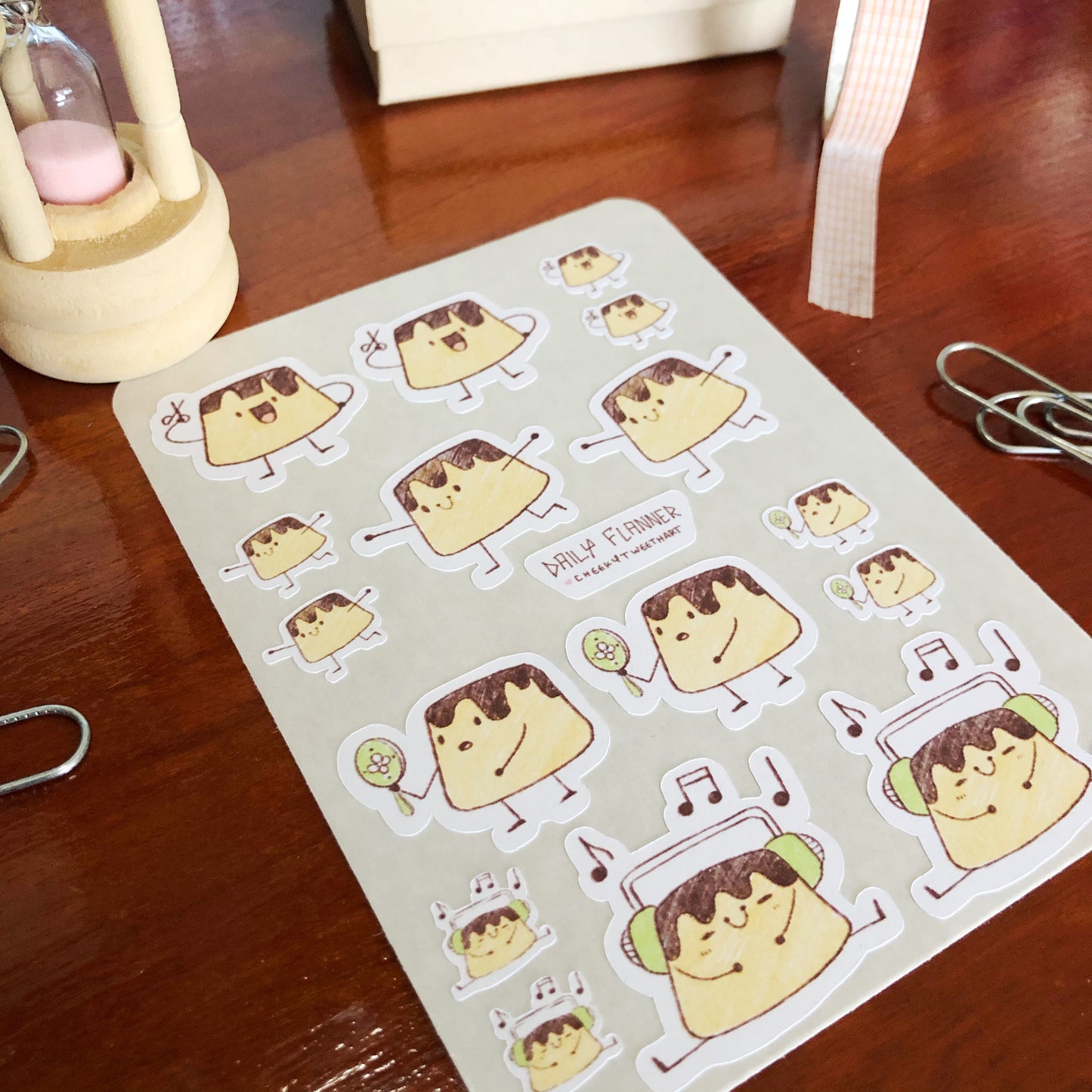 Flanner Me Time Sticker Sheets - Kiss Cut