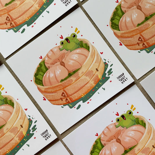 Har Gow Ribbert Frog Art Prints #AP021