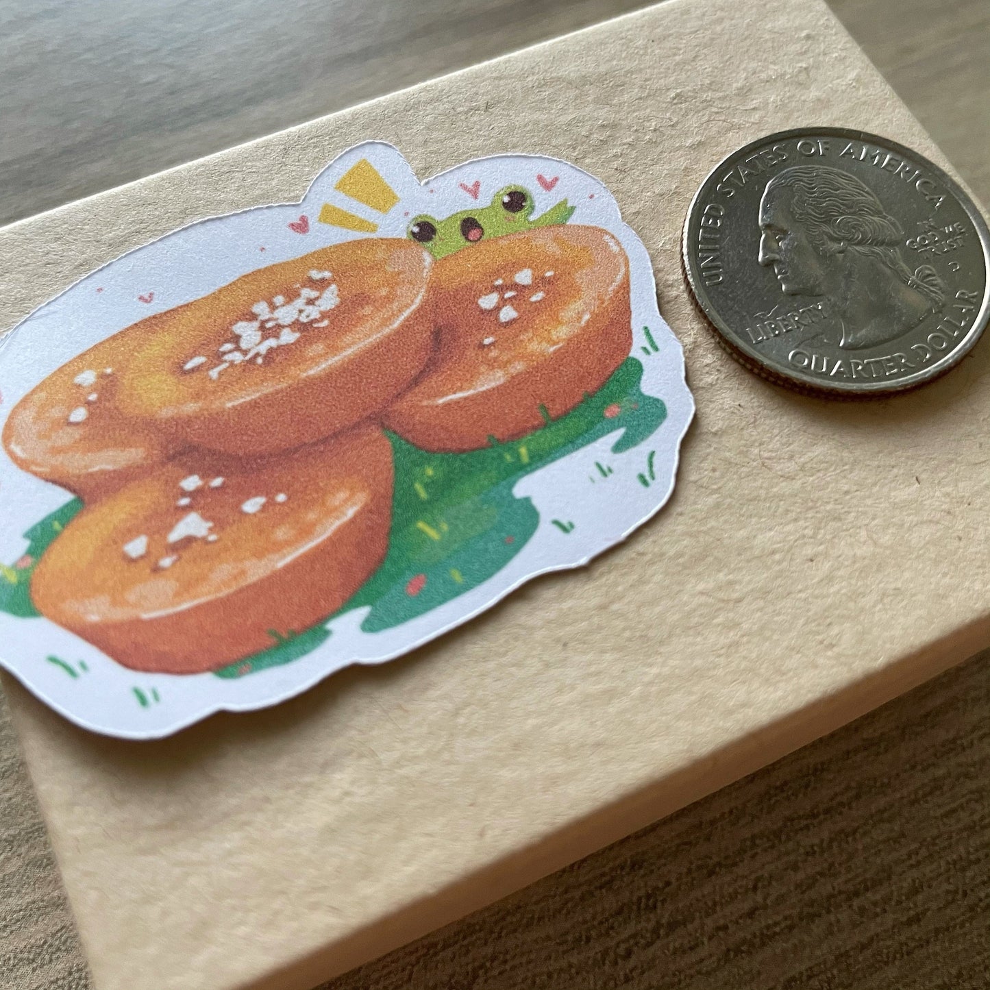 ZZZ Steamed Foods Stickers - Die Cut - Kawaii Planner Stickers - Scrapbook Stickers - Cute Stationary - Illustrated - Ribbert the Friendly Frog