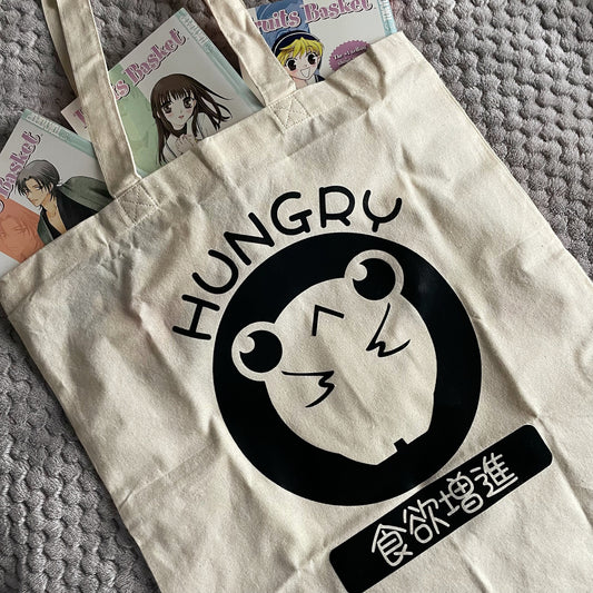 Hungry Ribbert Frog Canvas Totes - Shoulder Bag - Handbag - Casual Tote - Shopping Bag #Tote003