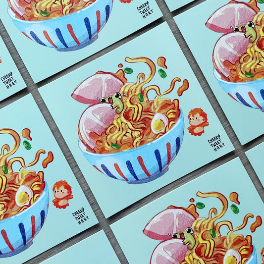 SG Princess Ramen Art Prints #AP037