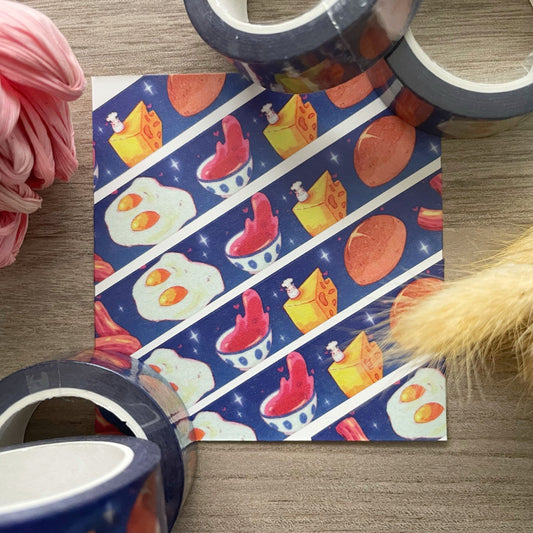 SG Castle Breakfast Washi Tape Rolls - Approximately 10m #WT001