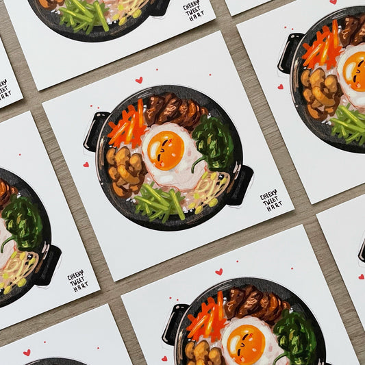 Bibimbap Korean Food Art Prints #AP002