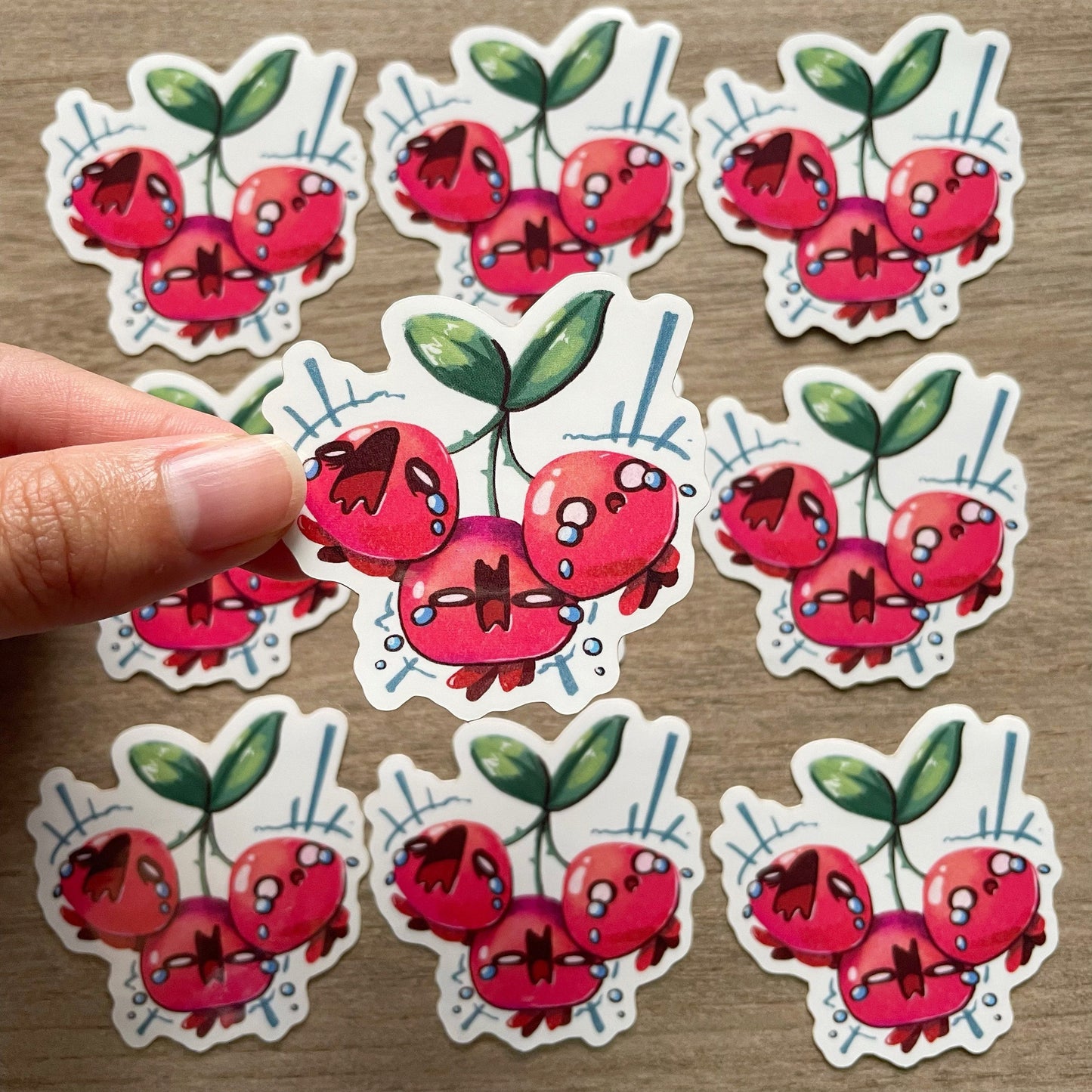 Produce Pals Cryberries Stickers - Die Cut