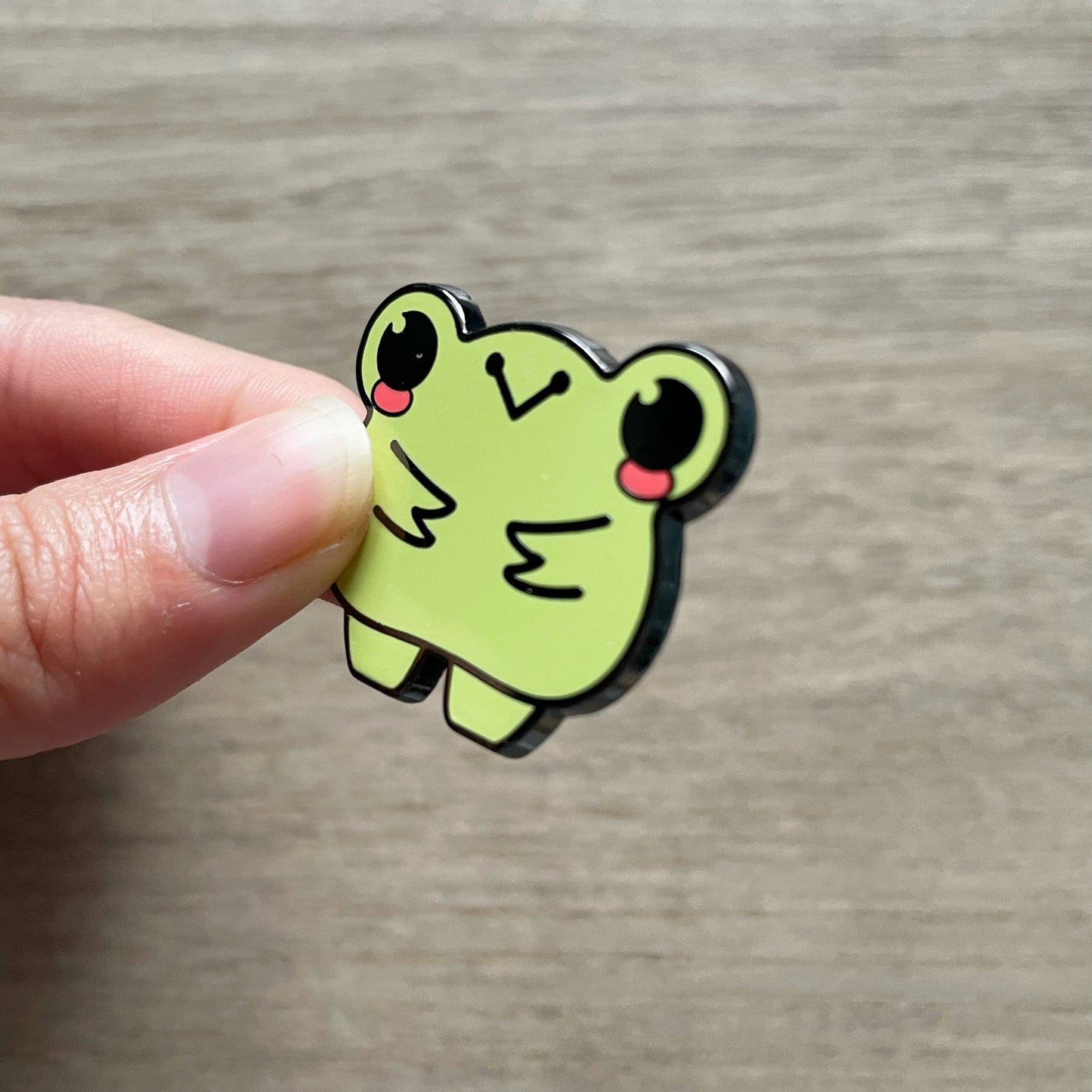 Ribbert Frog Enamel Pins - Hard Enamel