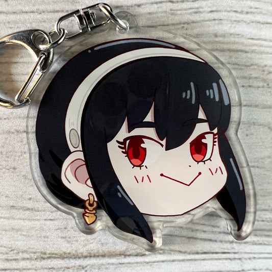 SxF Anime Chibi Yor Acrylic Charm Keychain Accessory #AC072