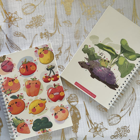 Produce Pals Fruits & Veggies Reusable Sticker Book #SB002