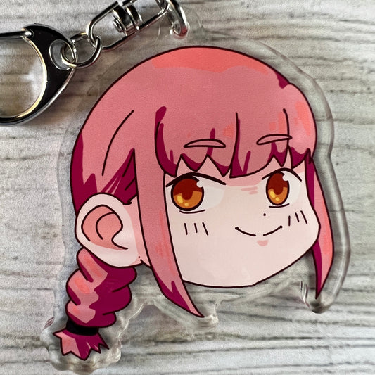 CSM Makima Anime Chibi Acrylic Charm Keychain Accessory #AC031