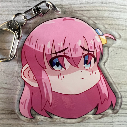 BTR Hitori Anime Chibi Acrylic Charm Keychain Accessory #AC022