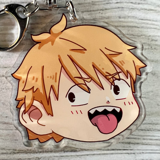 CSM Denji Anime Chibi Acrylic Charm Keychain Accessory #AC030