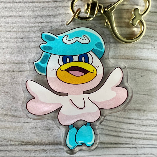 PKMN Anime Quaxchan Acrylic Charm Keychain Accessory #AC010