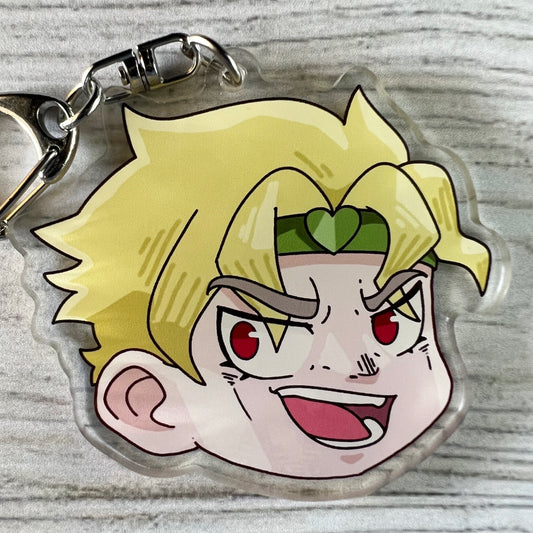 JJBA Anime Chibi Dio Acrylic Charm Keychain Accessory #AC048