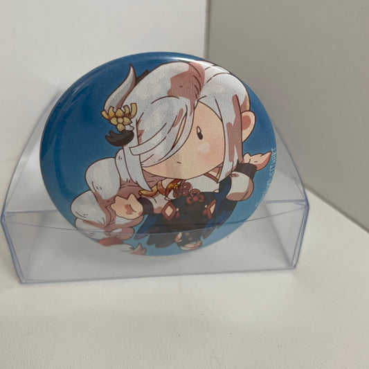 Genshin Impact Shenhe Pinback Button - 2.25 inch Badge #BUTT033