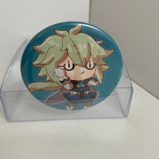 Genshin Impact Sucrose Pinback Button - 2.25 inch Badge #BUTT034