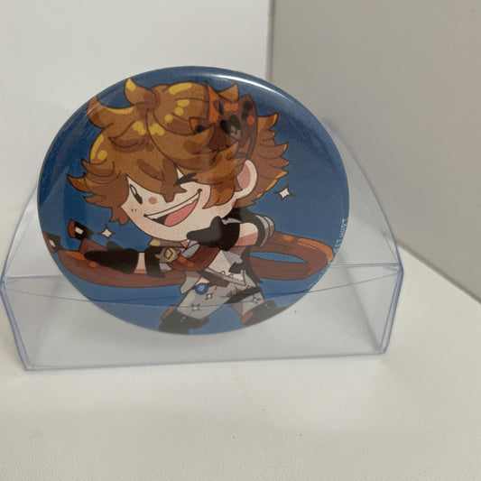 Genshin Impact Tartaglia Pinback Button - 2.25 inch Badge #BUTT035