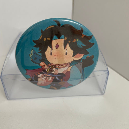 Genshin Impact Xiao Pinback Button - 2.25 inch Badge #BUTT041