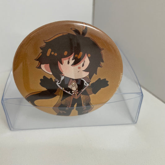 Genshin Impact Zhongli Pinback Button - 2.25 inch Badge #BUTT048